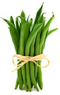 vegetarian diet; upright bundle of green beans