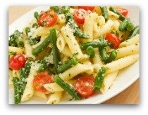 pasta primavera salad; penne pasta recipes