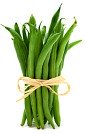 vegetarian diet; upright bundle of green beans